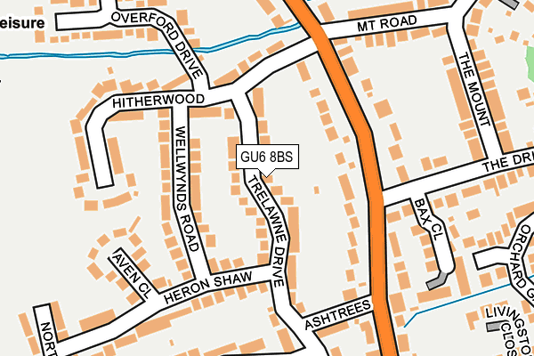 GU6 8BS map - OS OpenMap – Local (Ordnance Survey)