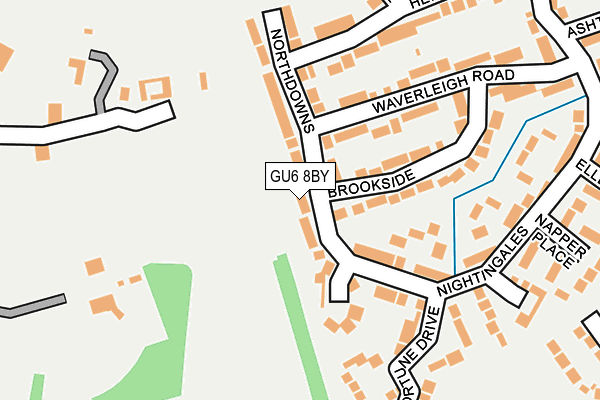 GU6 8BY map - OS OpenMap – Local (Ordnance Survey)