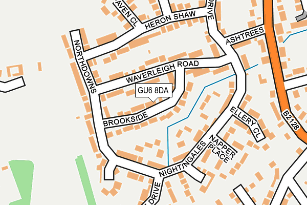 GU6 8DA map - OS OpenMap – Local (Ordnance Survey)