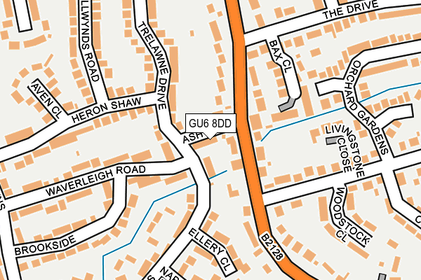 GU6 8DD map - OS OpenMap – Local (Ordnance Survey)