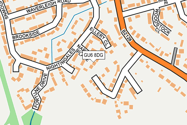 GU6 8DG map - OS OpenMap – Local (Ordnance Survey)