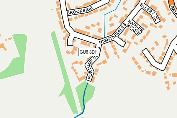 GU6 8DH map - OS OpenMap – Local (Ordnance Survey)