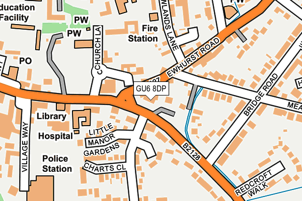 GU6 8DP map - OS OpenMap – Local (Ordnance Survey)