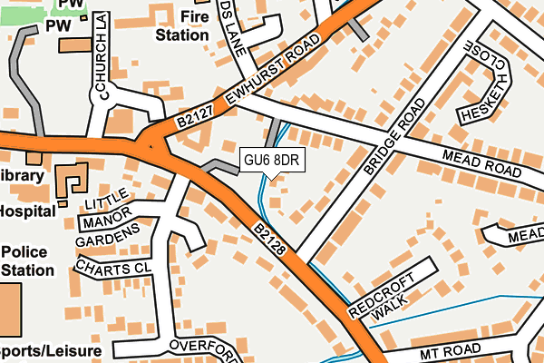 GU6 8DR map - OS OpenMap – Local (Ordnance Survey)