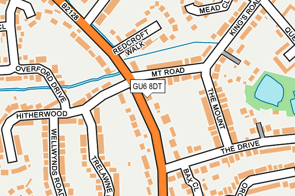 GU6 8DT map - OS OpenMap – Local (Ordnance Survey)