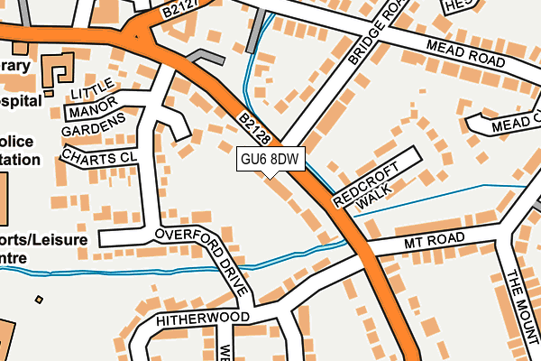 GU6 8DW map - OS OpenMap – Local (Ordnance Survey)