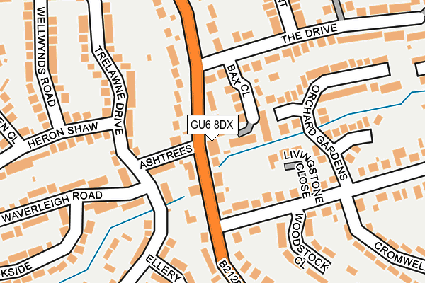 GU6 8DX map - OS OpenMap – Local (Ordnance Survey)