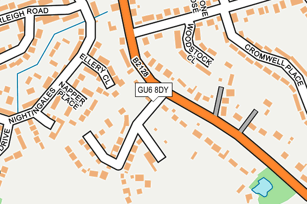 Map of FARNHAM ESTATES DEVELOPMENTS LTD at local scale