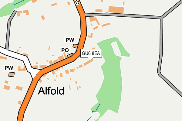 GU6 8EA map - OS OpenMap – Local (Ordnance Survey)