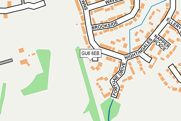 GU6 8EB map - OS OpenMap – Local (Ordnance Survey)