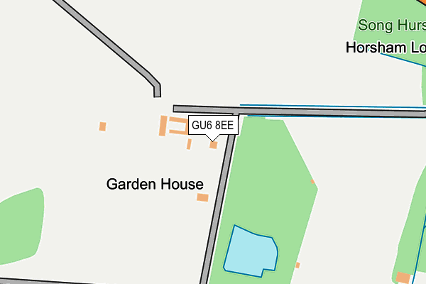 GU6 8EE map - OS OpenMap – Local (Ordnance Survey)