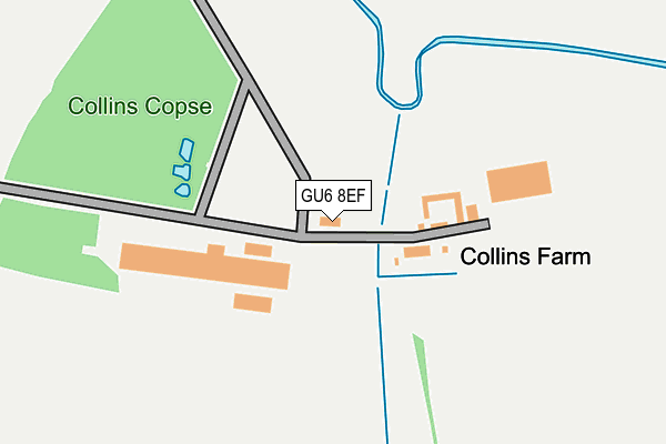 GU6 8EF map - OS OpenMap – Local (Ordnance Survey)