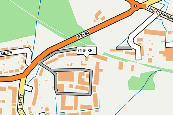 GU6 8EL map - OS OpenMap – Local (Ordnance Survey)