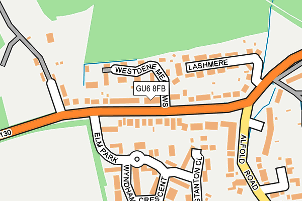 GU6 8FB map - OS OpenMap – Local (Ordnance Survey)