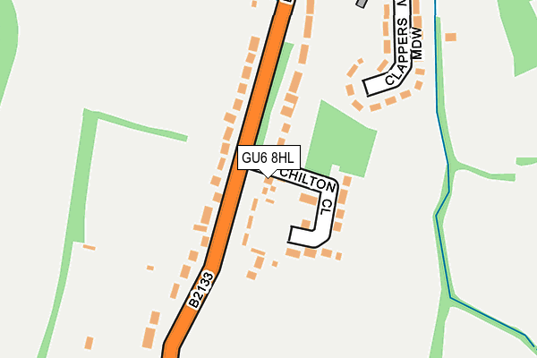 GU6 8HL map - OS OpenMap – Local (Ordnance Survey)