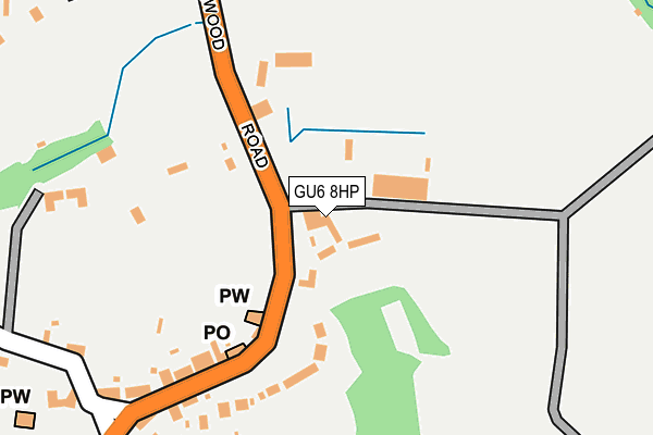 GU6 8HP map - OS OpenMap – Local (Ordnance Survey)