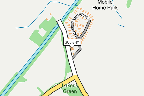 GU6 8HY map - OS OpenMap – Local (Ordnance Survey)