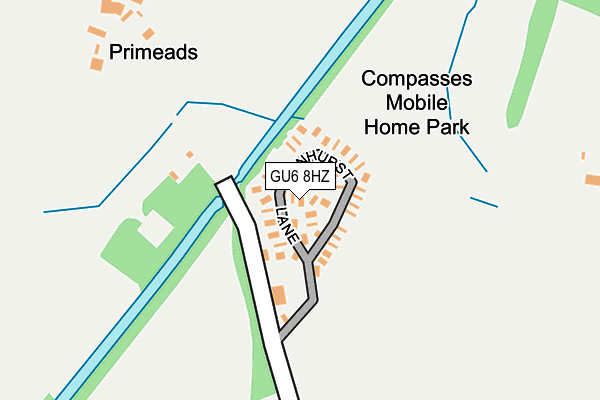 GU6 8HZ map - OS OpenMap – Local (Ordnance Survey)