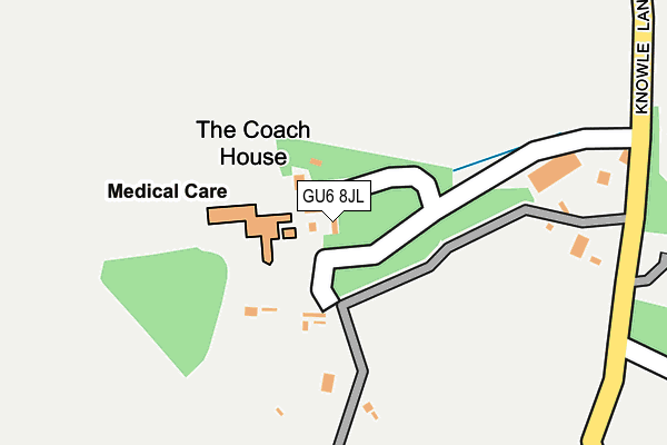 GU6 8JL map - OS OpenMap – Local (Ordnance Survey)