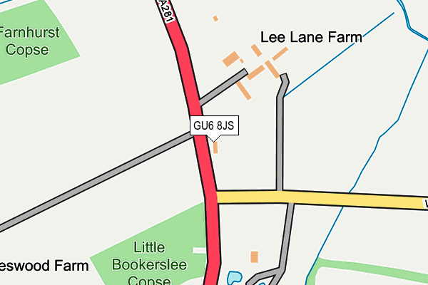 GU6 8JS map - OS OpenMap – Local (Ordnance Survey)