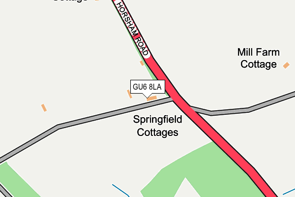 GU6 8LA map - OS OpenMap – Local (Ordnance Survey)