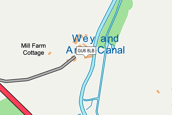 GU6 8LB map - OS OpenMap – Local (Ordnance Survey)
