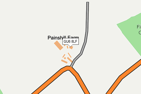 GU6 8LF map - OS OpenMap – Local (Ordnance Survey)