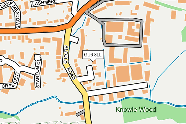 GU6 8LL map - OS OpenMap – Local (Ordnance Survey)