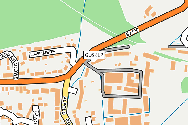 GU6 8LP map - OS OpenMap – Local (Ordnance Survey)