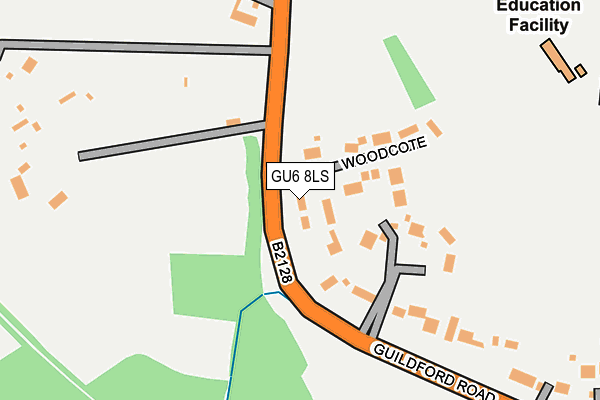 GU6 8LS map - OS OpenMap – Local (Ordnance Survey)