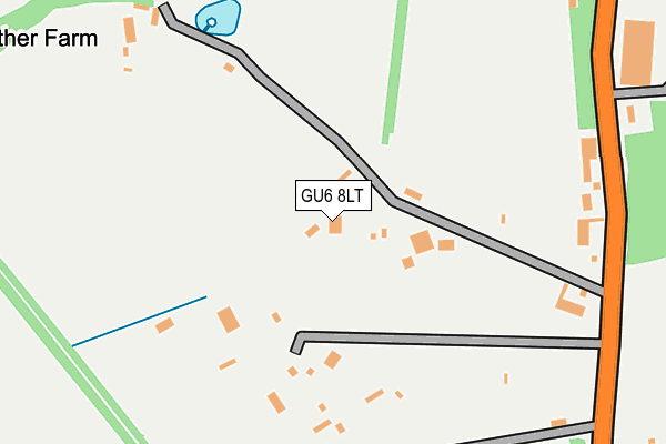 GU6 8LT map - OS OpenMap – Local (Ordnance Survey)