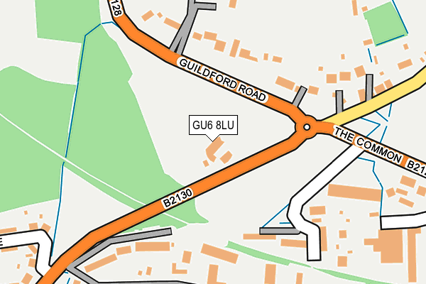 GU6 8LU map - OS OpenMap – Local (Ordnance Survey)