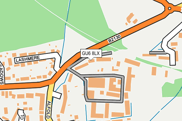 GU6 8LX map - OS OpenMap – Local (Ordnance Survey)