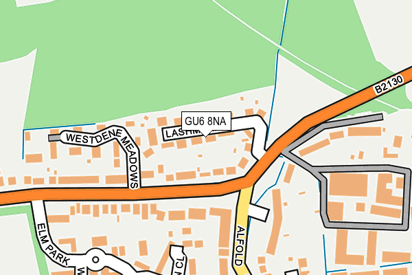 GU6 8NA map - OS OpenMap – Local (Ordnance Survey)