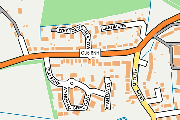 GU6 8NH map - OS OpenMap – Local (Ordnance Survey)