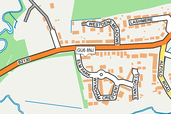 GU6 8NJ map - OS OpenMap – Local (Ordnance Survey)