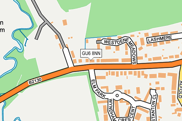 GU6 8NN map - OS OpenMap – Local (Ordnance Survey)