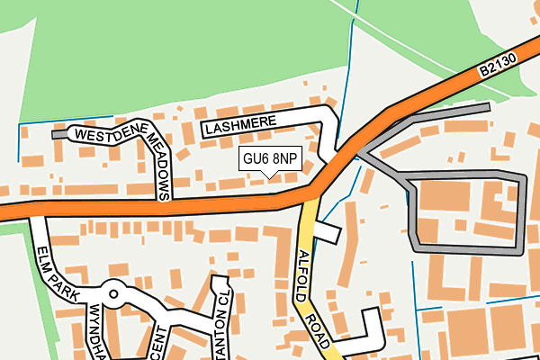 GU6 8NP map - OS OpenMap – Local (Ordnance Survey)