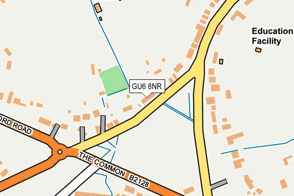 GU6 8NR map - OS OpenMap – Local (Ordnance Survey)