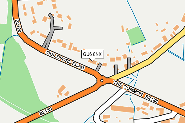 GU6 8NX map - OS OpenMap – Local (Ordnance Survey)