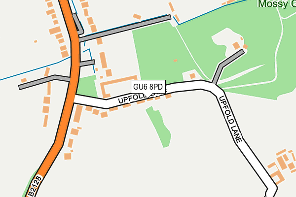 GU6 8PD map - OS OpenMap – Local (Ordnance Survey)