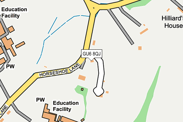 GU6 8QJ map - OS OpenMap – Local (Ordnance Survey)