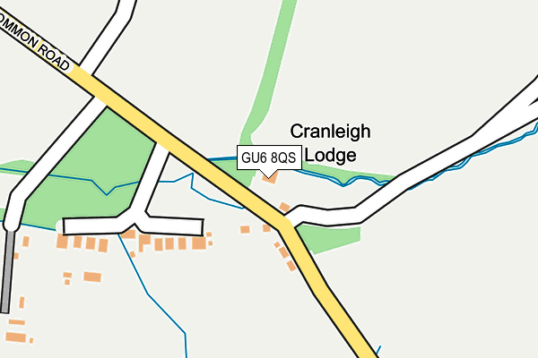 GU6 8QS map - OS OpenMap – Local (Ordnance Survey)