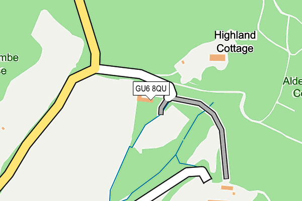 GU6 8QU map - OS OpenMap – Local (Ordnance Survey)