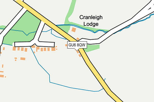 GU6 8QW map - OS OpenMap – Local (Ordnance Survey)