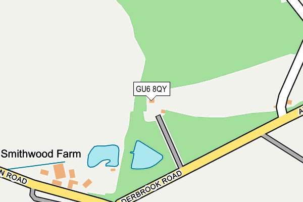 GU6 8QY map - OS OpenMap – Local (Ordnance Survey)