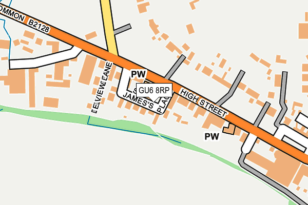 GU6 8RP map - OS OpenMap – Local (Ordnance Survey)