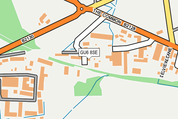 GU6 8SE map - OS OpenMap – Local (Ordnance Survey)