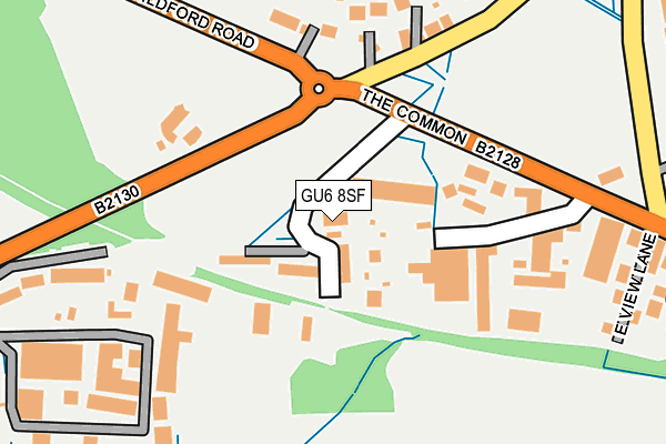 GU6 8SF map - OS OpenMap – Local (Ordnance Survey)