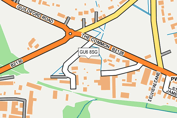 GU6 8SG map - OS OpenMap – Local (Ordnance Survey)